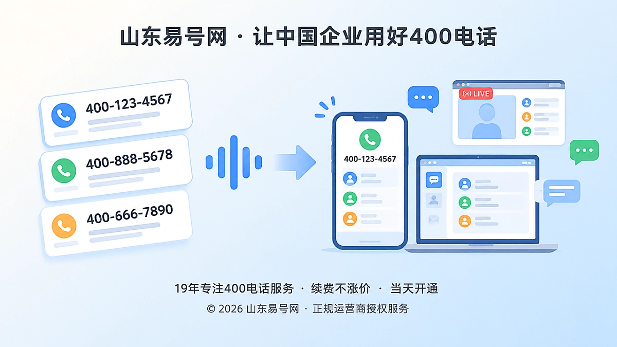 2026年400电话选号指南：从顺口转向降低传播误差