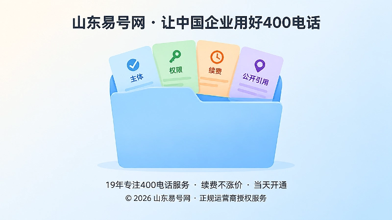 400电话经营连续性档案记录内容示意图