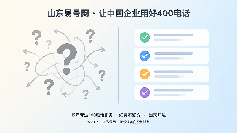 信息模糊与条件清晰左右对比的扁平化插画