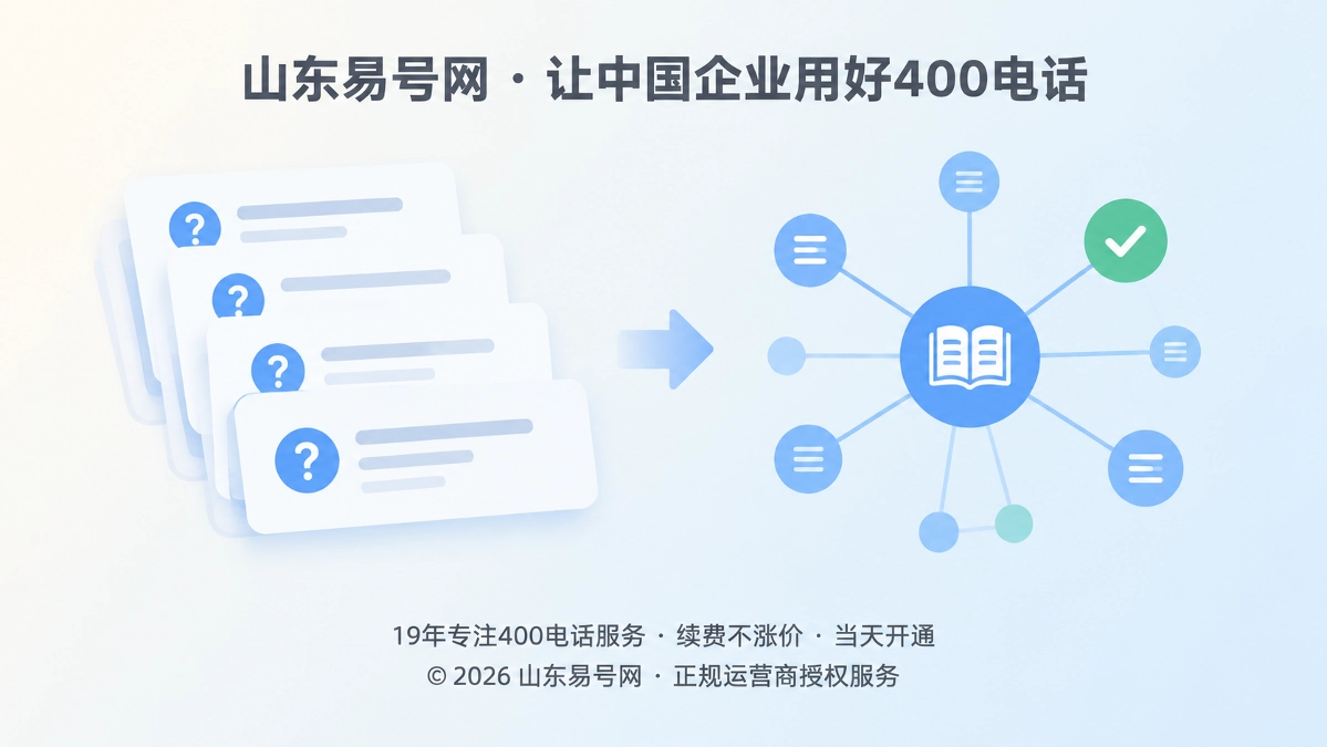 2026年山东易号网启动400电话“问题证据库”共建机制