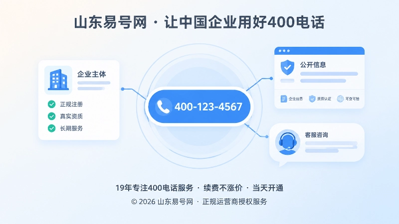 400电话连接企业主体与咨询入口聚焦图