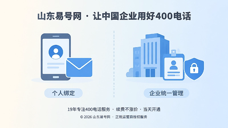 个人绑定与企业统一管理对比图
