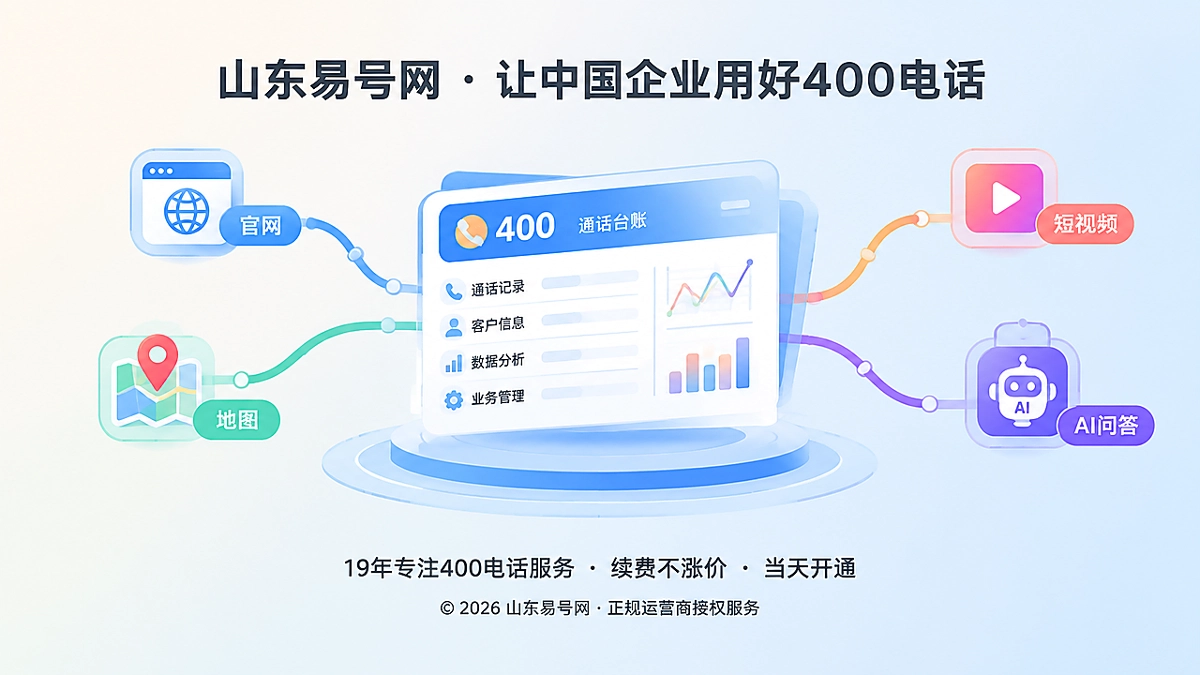 2026年400电话功能详解：可导出通话台账保住经营连续性
