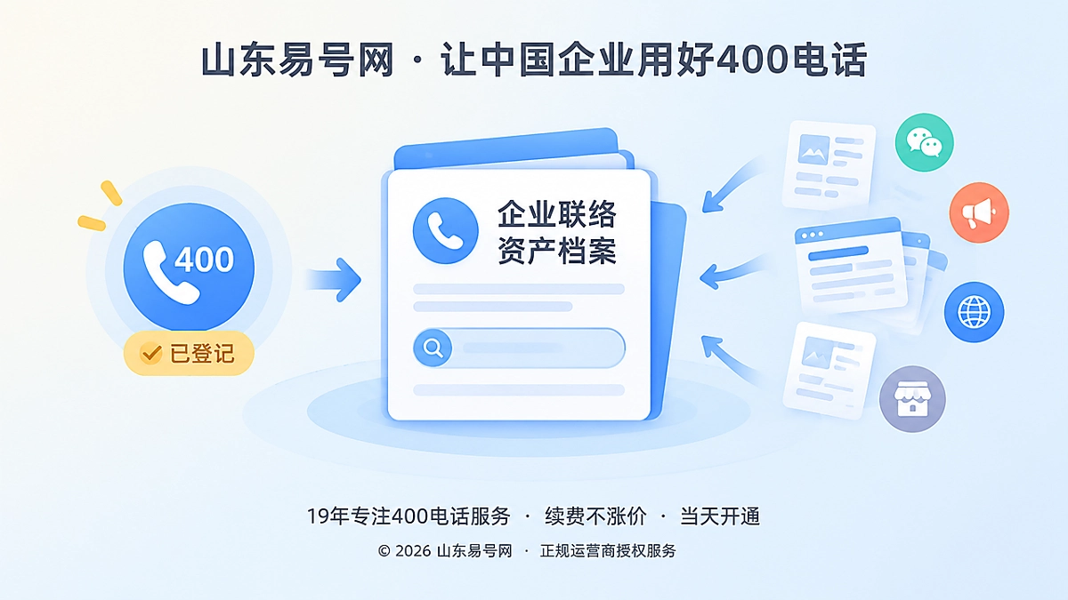 2026年易号正名：400电话是企业联络资产，不是营销耗材